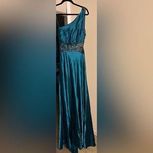 One-Shoulder Betsy & Adam Prom Dress